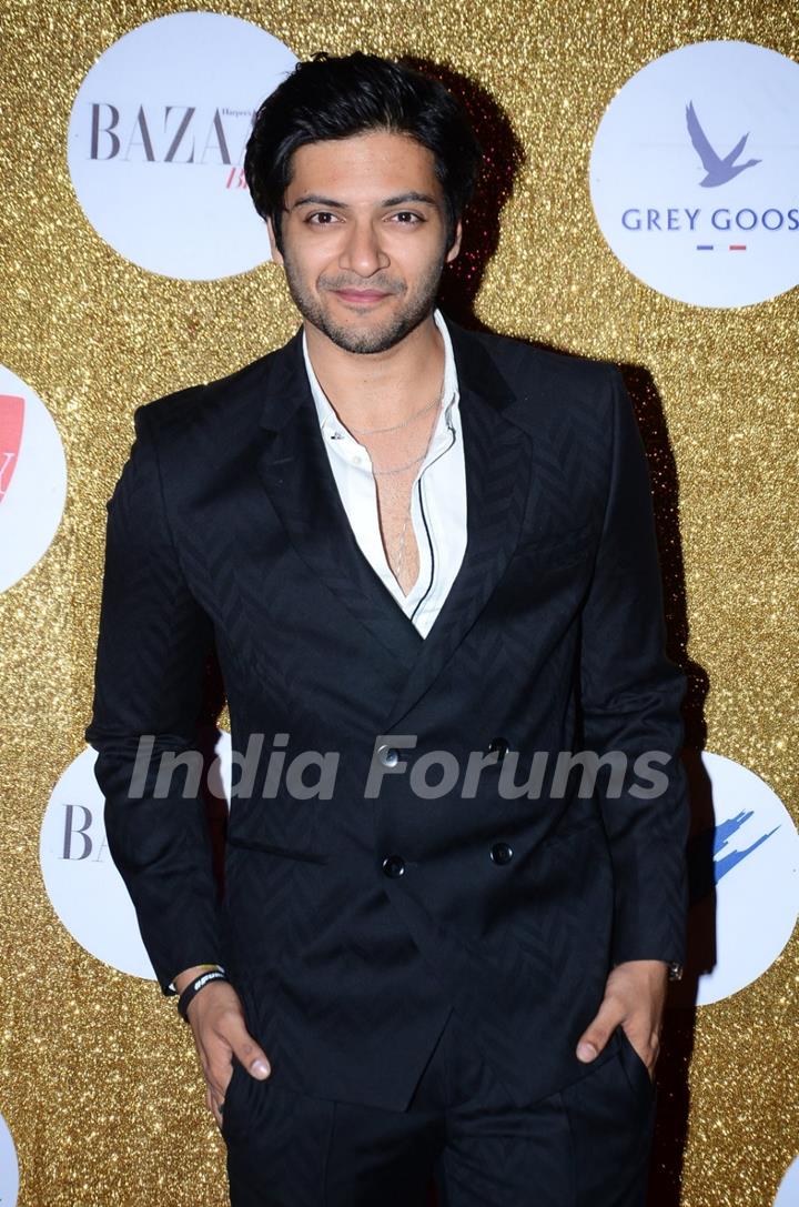 Ali Fazal poses for the media at Harper's Bazaar Bride Anniversary Bash