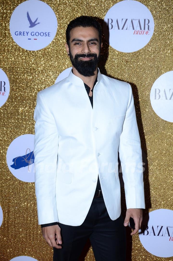 Ashmit Patel poses for the media at Harper's Bazaar Bride Anniversary Bash