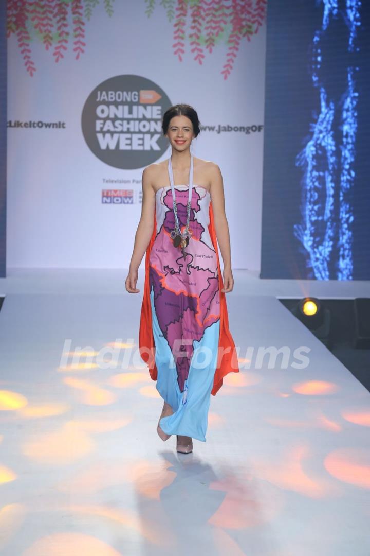 Kalki Koechlin walks the ramp at Jabong Online Fashion Week