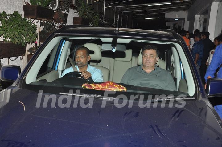 Rishi Kapoor was snapped at the Special Screening of Roy