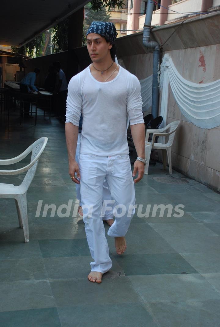 Tiger Shroff was at Madan Mohan's Prayer Meet