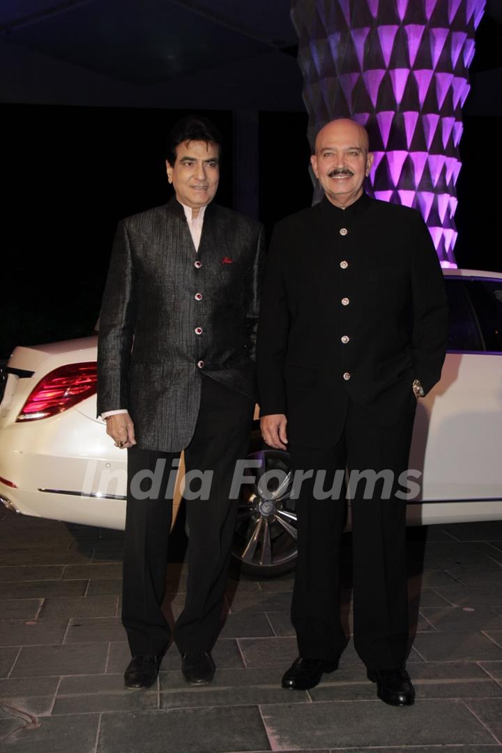 Jeetendra and Rakesh Roshan were at Smita Thackerey's Son's Wedding Reception