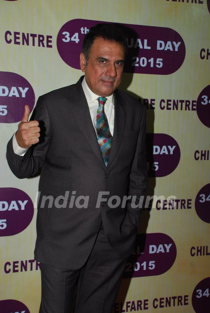 Boman Irani poses for the media at the Annual Day of Children's Welfare Centre High School