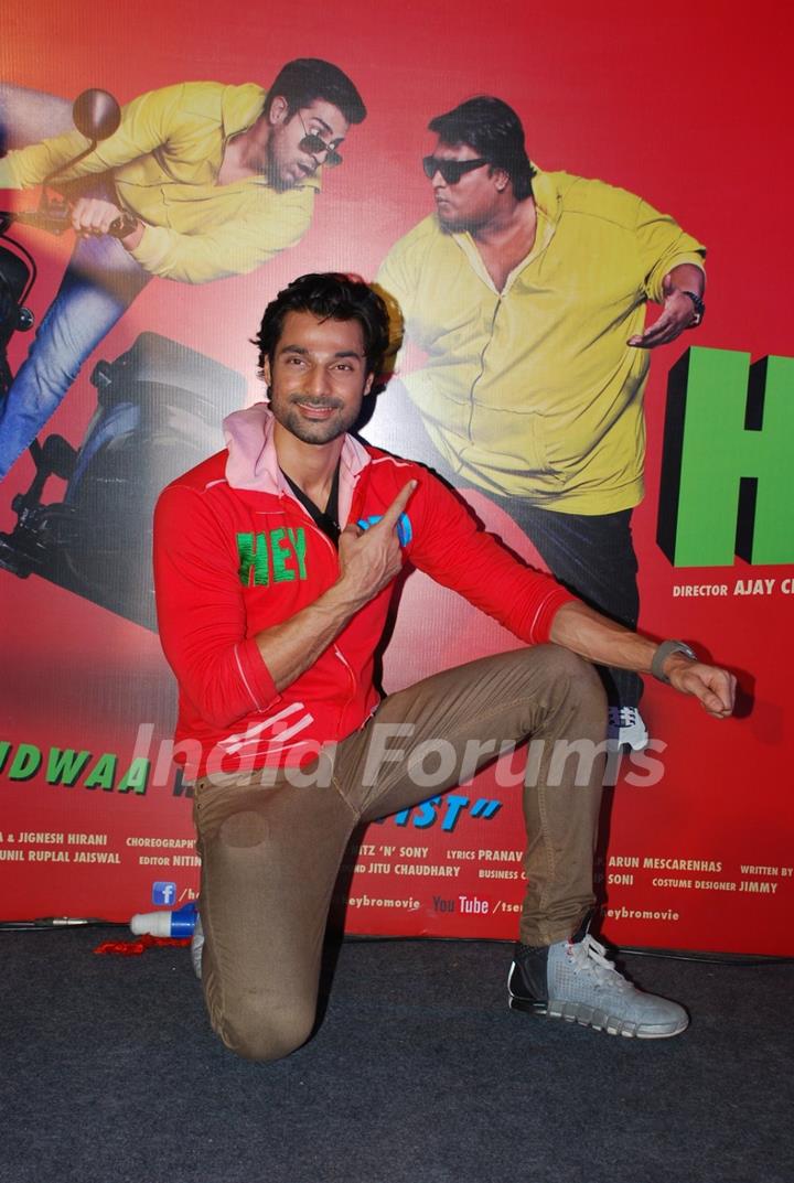 Hanif Hilal poses for the media at the Promotions of Hey Bro