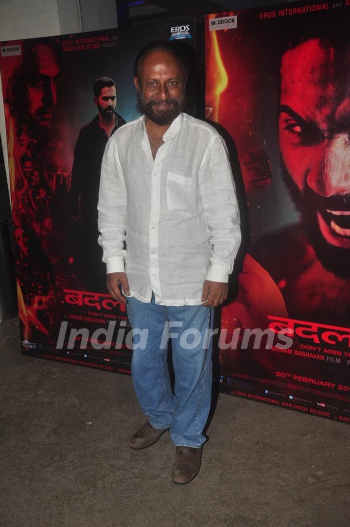 Ketan Mehta poses for the media at the Special Screening of Badlapur