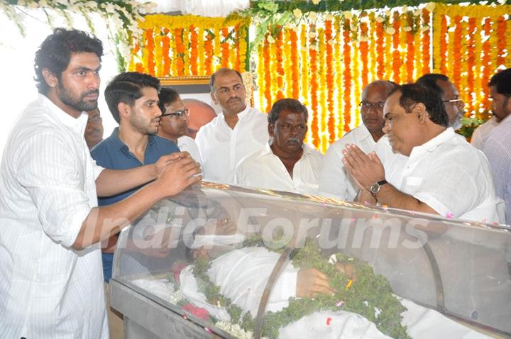 Rana Daggubati, Naga Chaitanya and Satish Kaushik pay homage to D. Ramanaidu