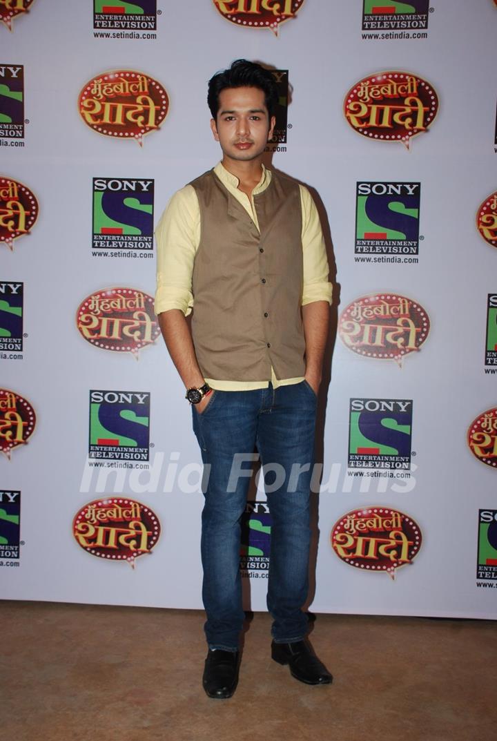 Fahad Ali poses for the media at the Launch of Mooh Boli Shaadi