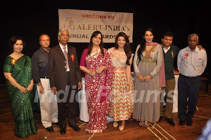 Kajal Aggarwal and Pooja Bedi were snapped at Alert India NGO Event