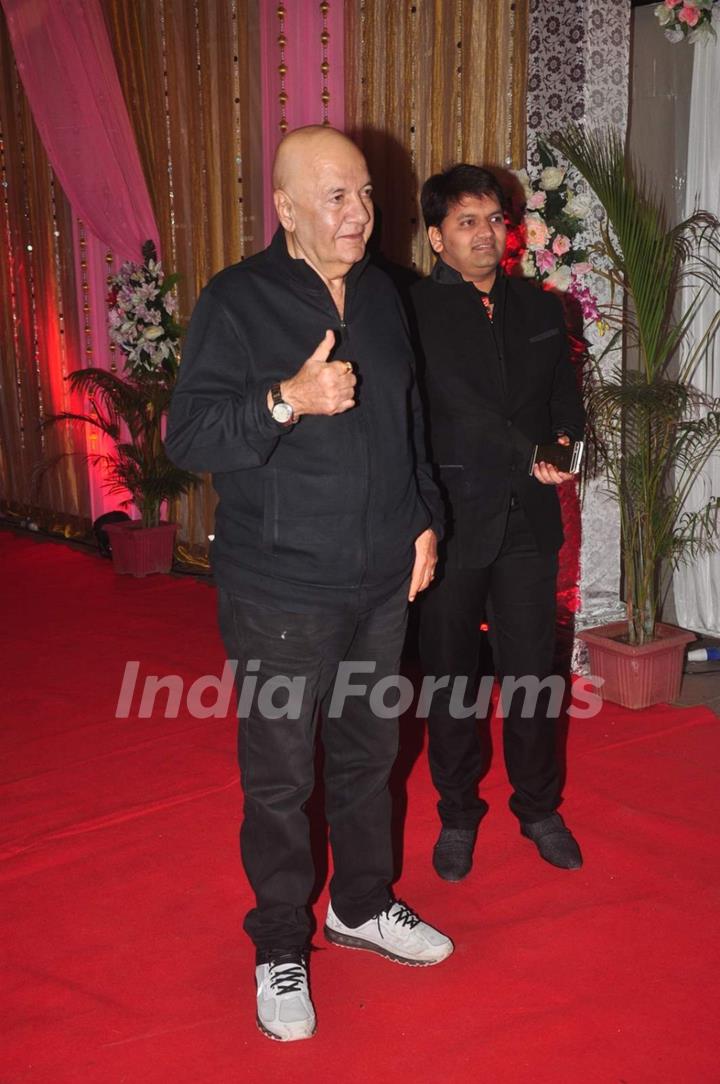 Prem Chopra poses for the media at the Grand Success Bash of Hey Bro's Music