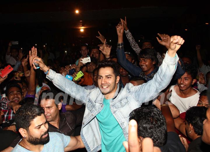 Varun Dhawan visits Gaiety Galaxy for Badlapur