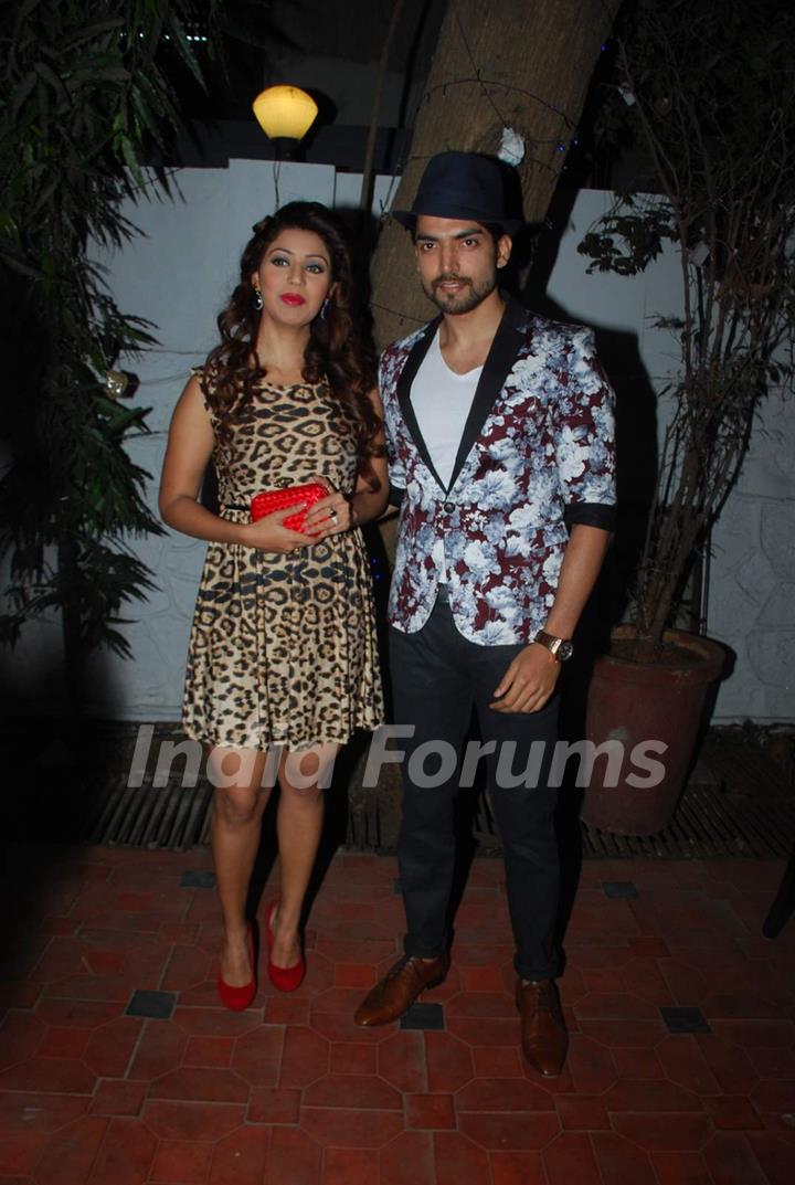 Gurmeet Choudhary with wife Debina at his Birthday Bash