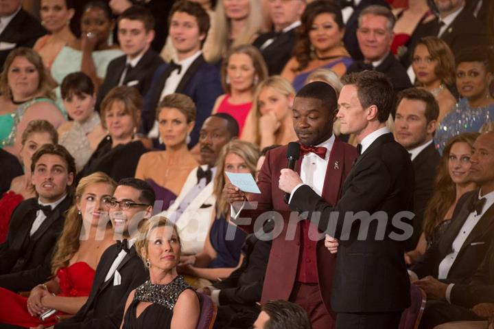 David Oyelowo and Neil Patrick Harris snapped at the Oscars 2015