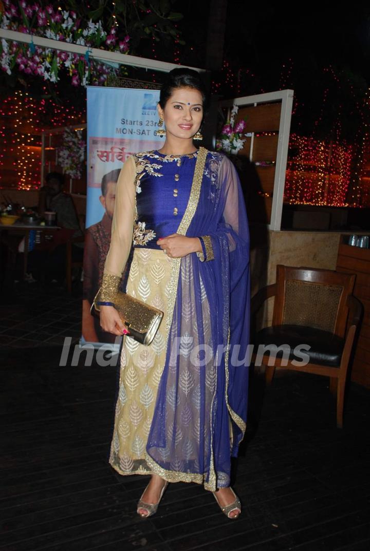 Kratika Sengar poses for the media at the Launch of Servicewali Bahu