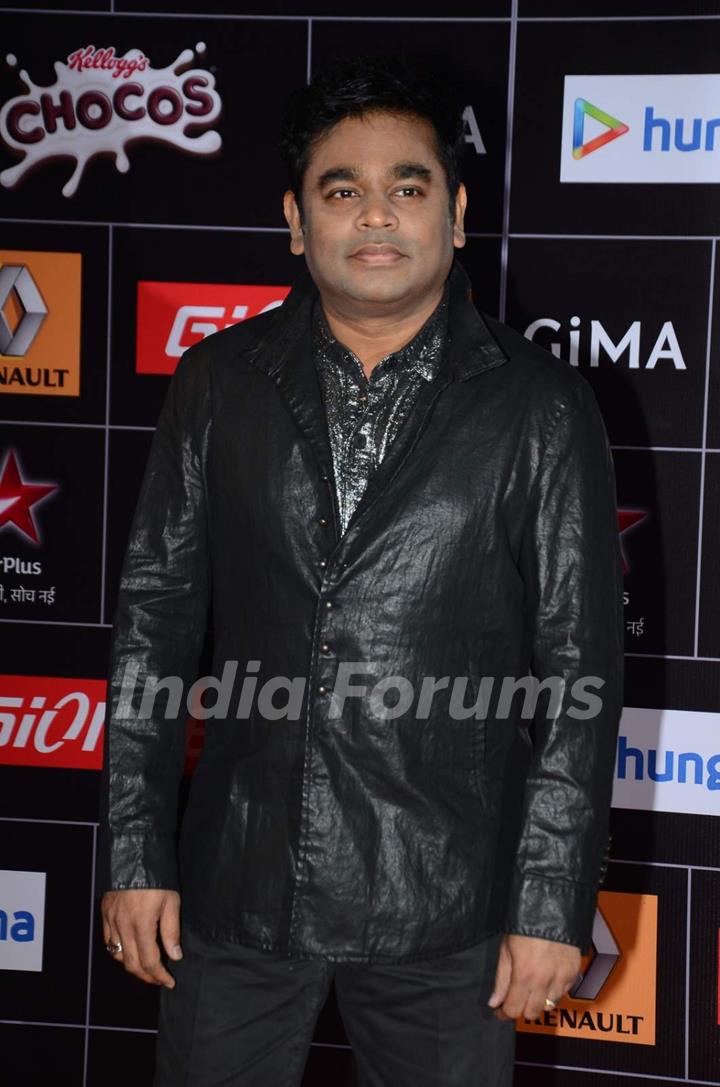 A.R. Rahman poses for the media at GIMA Awards 2015