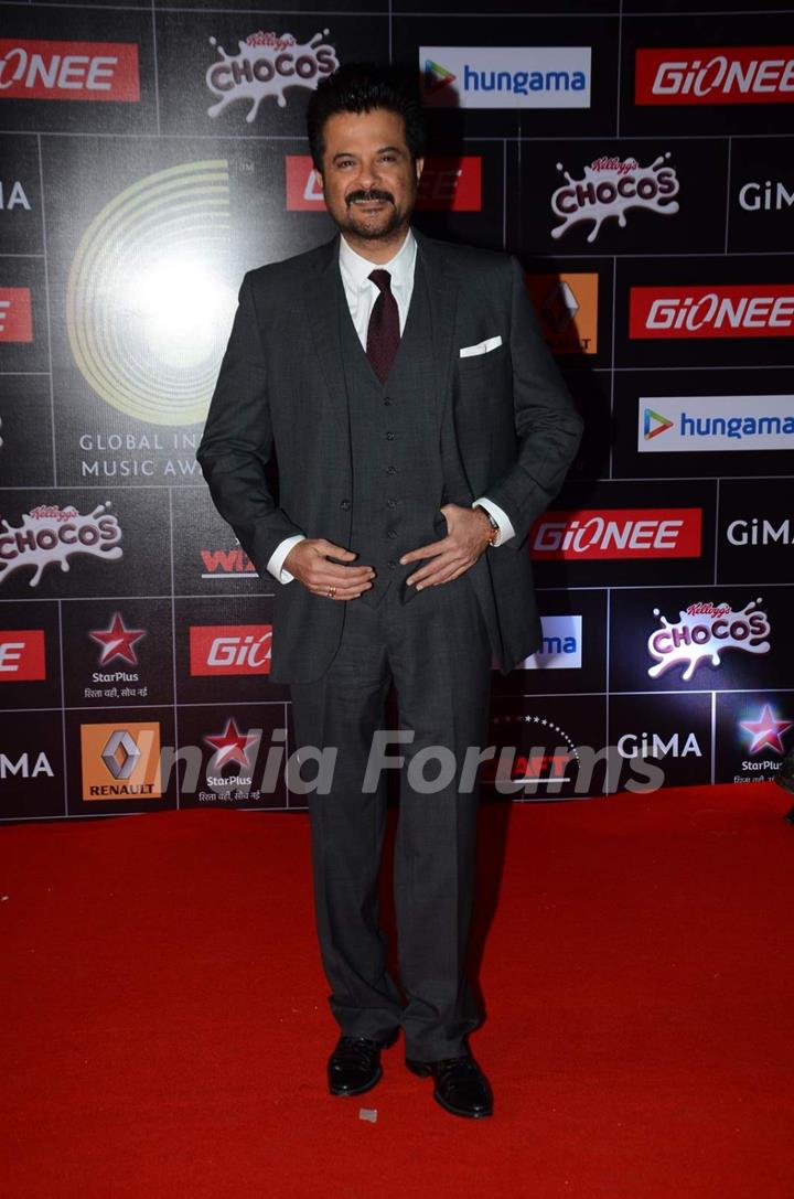 Anil Kapoor poses for the media at GIMA Awards 2015