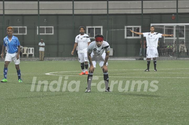 Ranbir Kapoor was snapped playing at All Stars Football Match