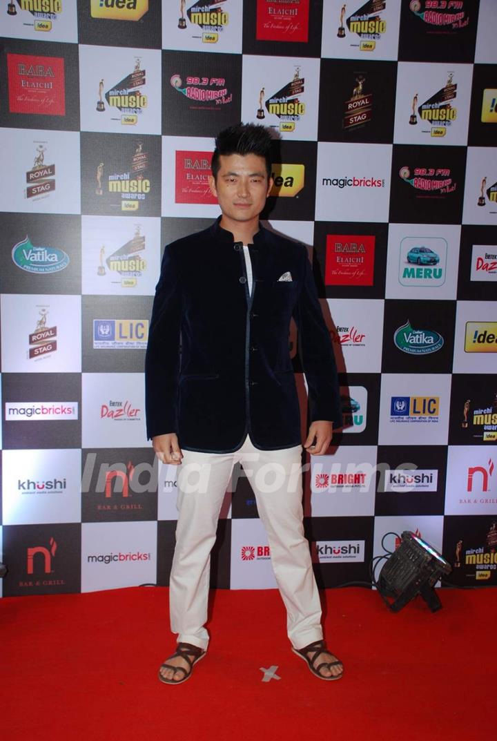 Meiyang Chang poses for the media at Radio Mirchi Awards