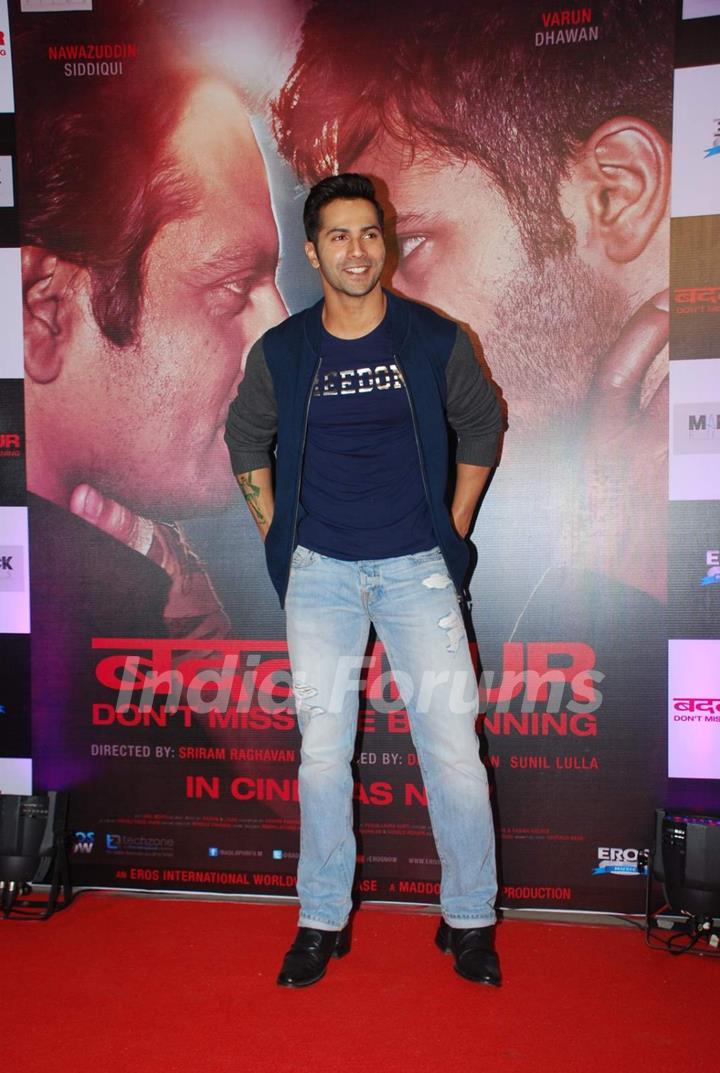 Varun Dhawan at the Success Bash of Badlapur