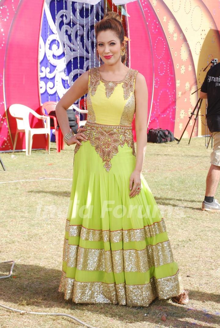 Moonmoon Dutta at Sab TV's Holi Celebration