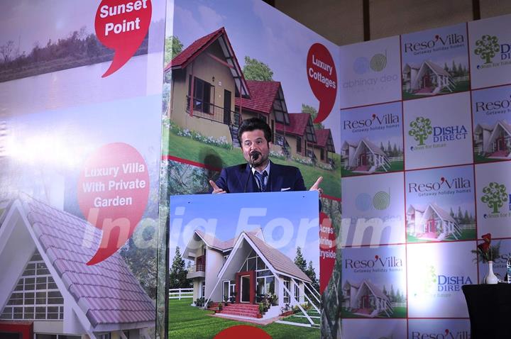 Anil Kapoor interacts with the audience at the Launch of Resovilla