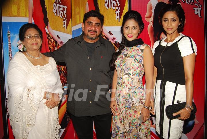 Celebs pose for the media at the Launch of Tere Sheher Mein