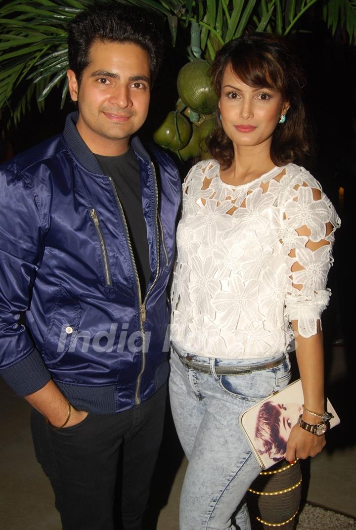 Karan Mehra and Nisha Rawal pose for the media at the Launch of Tere Sheher Mein