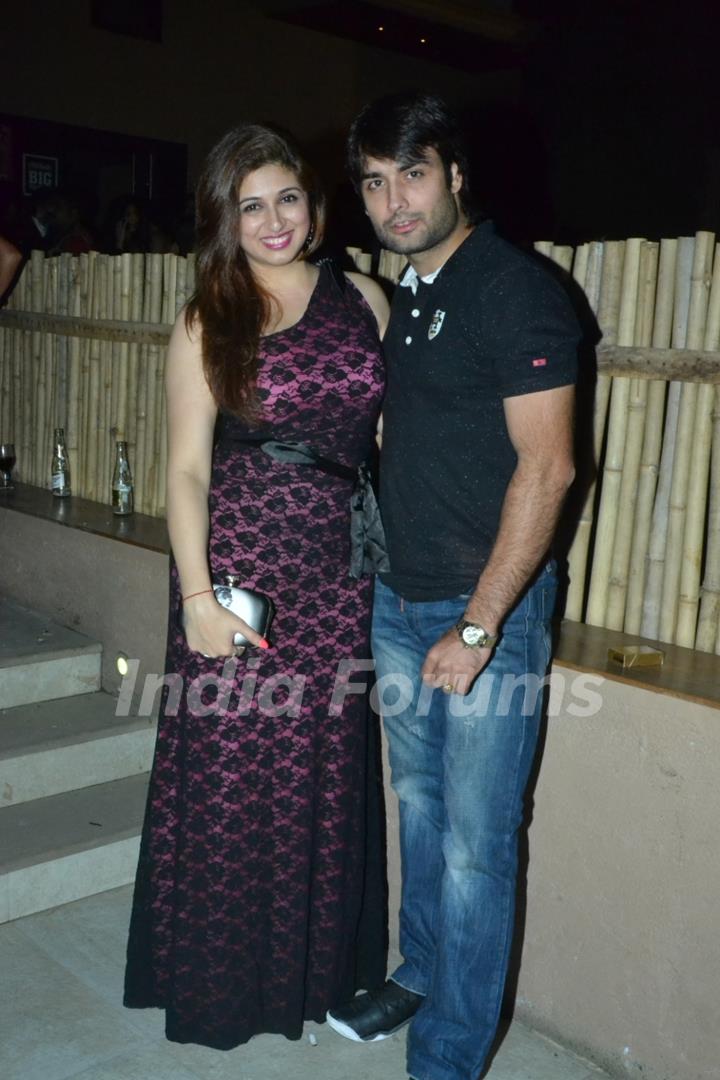 Vivian Dsena and Vahbbiz Dorabjee pose for the media at the Launch of Tere Sheher Mein