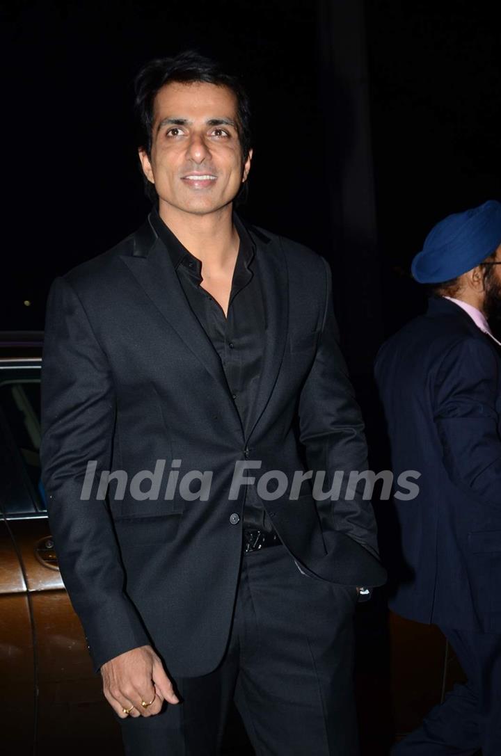 Sonu Sood was seen at Tulsi Kumar's Wedding Reception