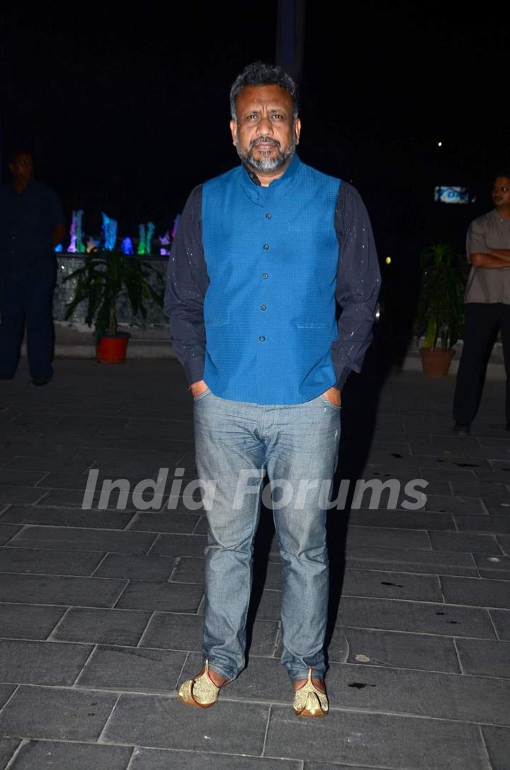 Anubhav Sinha poses for the media at Tulsi Kumar's Wedding Reception