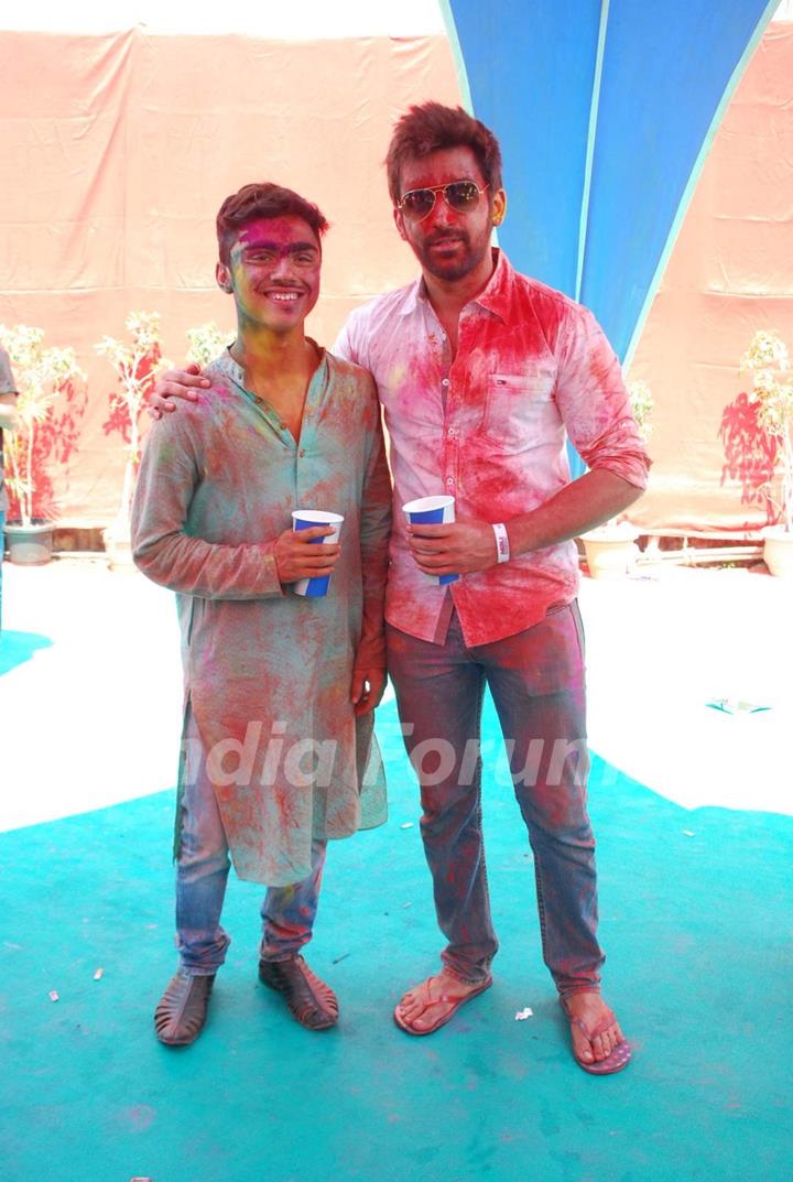 Rohan Shah poses for the media at Holi Celebrations