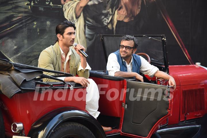 Sushant Singh Rajput interacts with the audience at the Second Trailer Launch