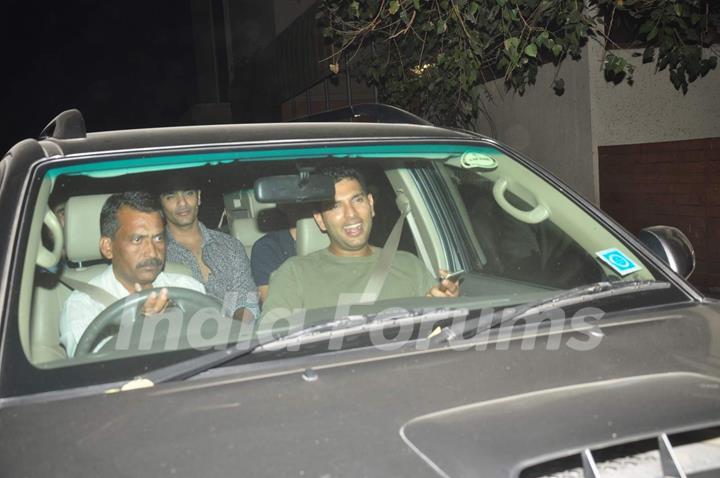 Yuvraj Singh was snapped at the Special Screening of NH10