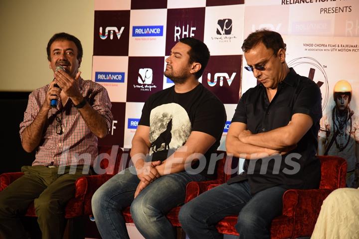 Rajkumar Hirani interacts with the audience at the DVD Launch of P.K.