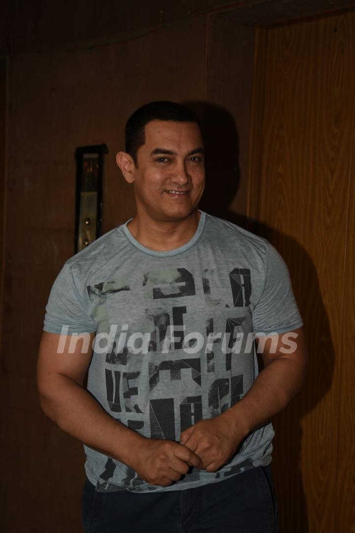Aamir Khan at his Birthday Celebration with the Media