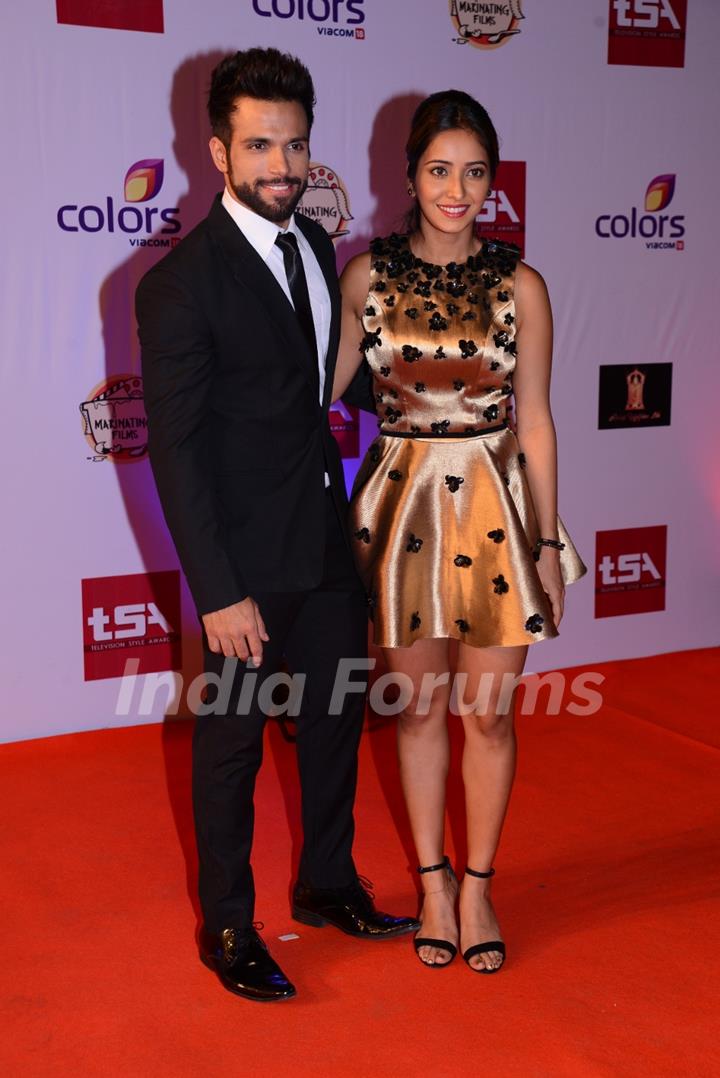 Rithvik Dhanjani and Asha Negi at the Television Style Awards