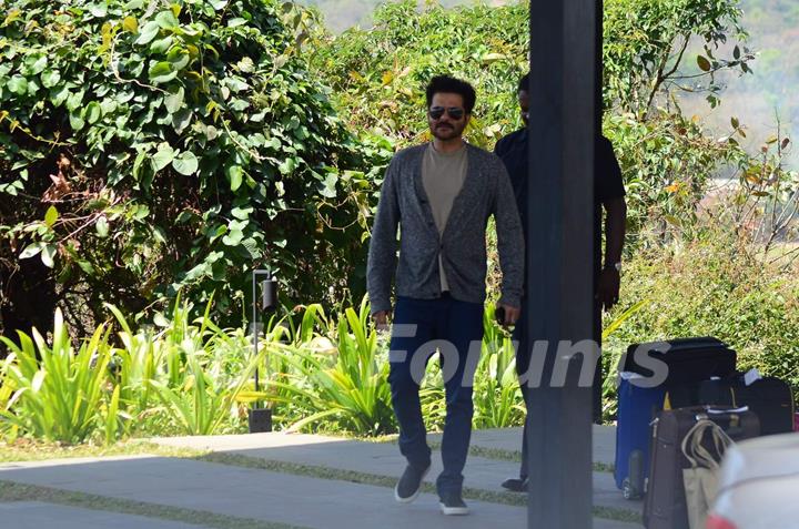 Anil Kapoor was seen at Aamir Khan's 50th Birthday Bash in Lonavla