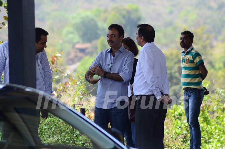 Rajkumar Hirani at Aamir Khan's 50th Birthday Bash in Lonavla