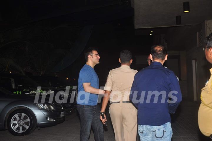 Arbaaz Khan was snapped at his Bash