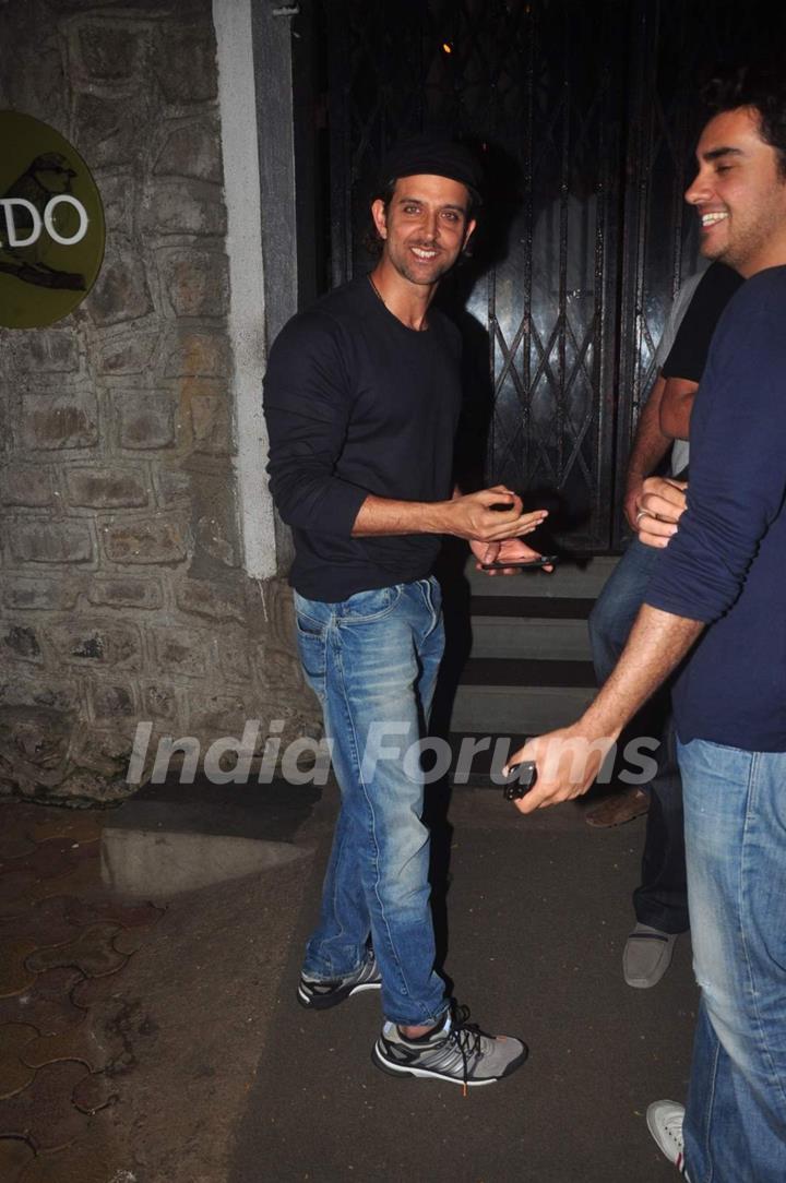 Hrithik Roshan snapped with Friends at Nido