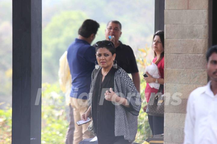 Tanvi Azmi at Aamir Khan's 50th Birthday Bash in Lonavla