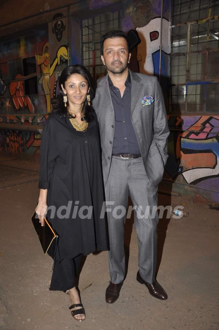 Atul Kasbekar poses for the media at LFW Opening Show for Sabyasachi Mukherjee