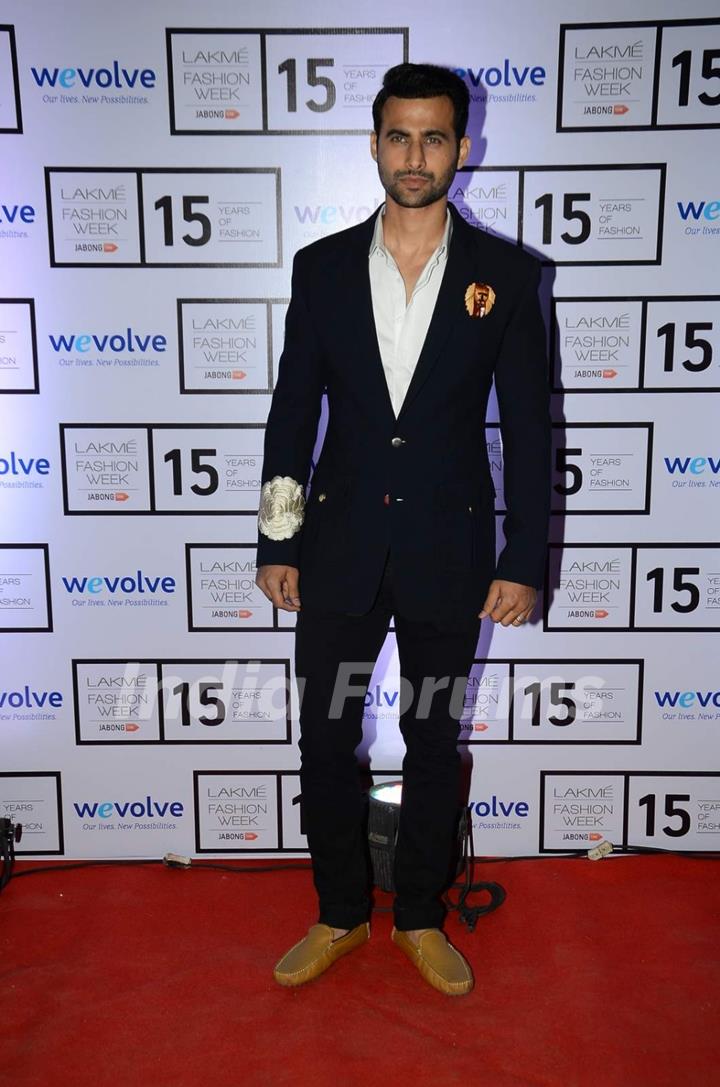 Freddy Daruwala was seen at the Lakme Fashion Week 2015 Day 1