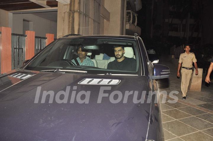 Arjun Kapoor was snapped at Ranbir Kapoor's Bash