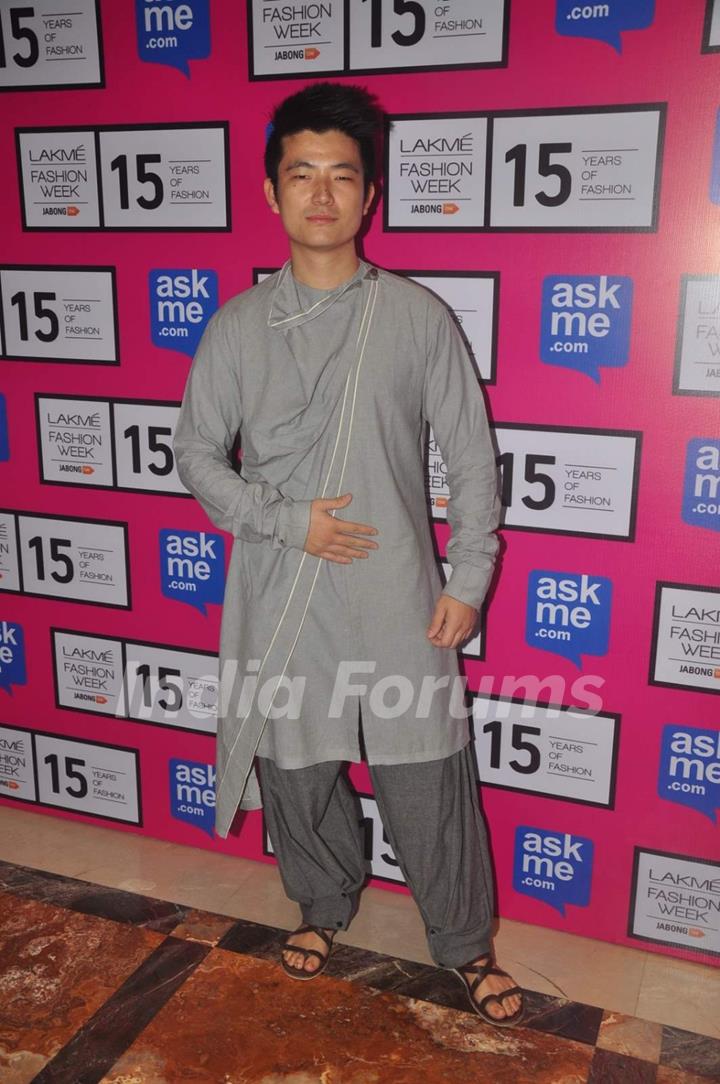 Meiyang Chang at the Lakme Fashion Week 2015 Day 2