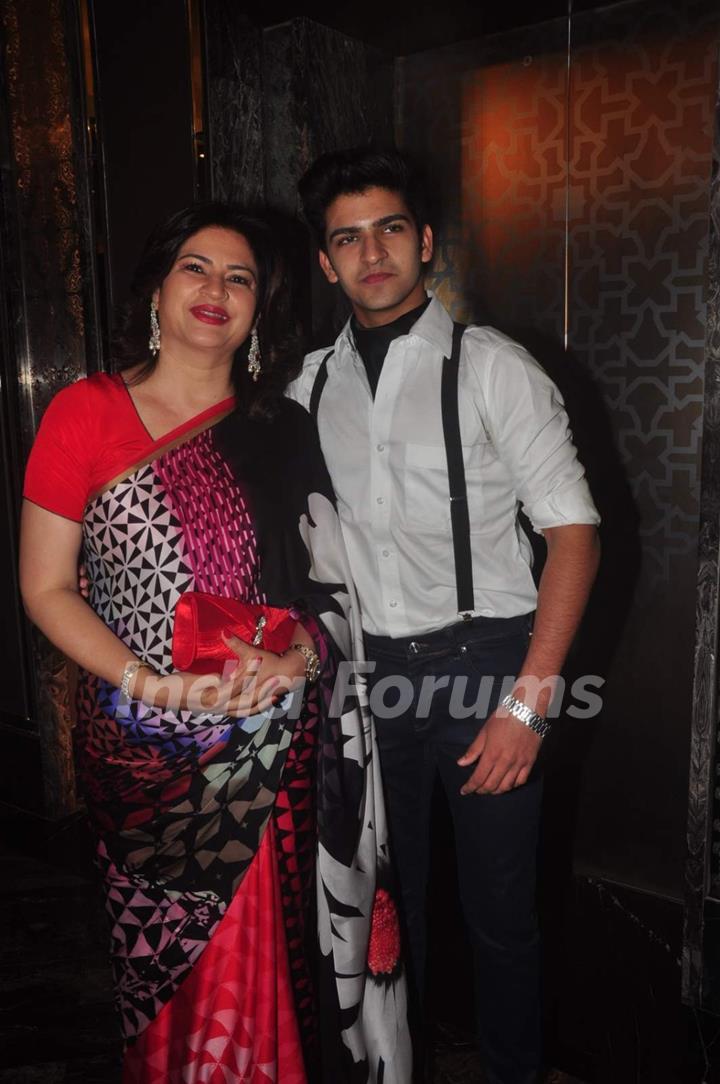Kunickaa Lall with her son at the Lakme Fashion Week 2015 Day 2