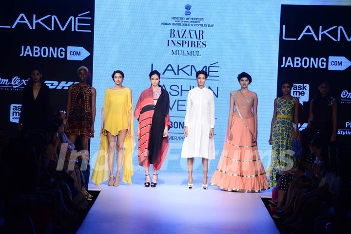 Mulmul's show at the Lakme Fashion Week 2015 Day 2