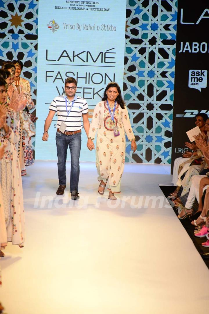 Rahul n Shikha's Show at the Lakme Fashion Week 2015 Day 2