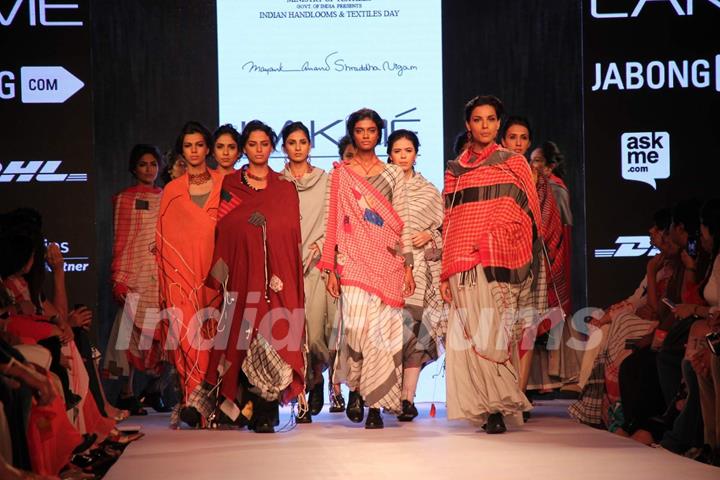 Mayanka Anand and Shraddha Nigam's show at the Lakme Fashion Week 2015 Day 2