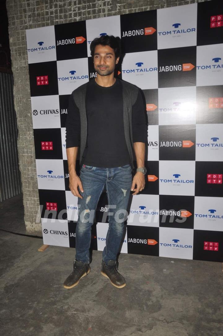 Hanif Hilal poses  for the media at Tom Tailor and Jabong Bash