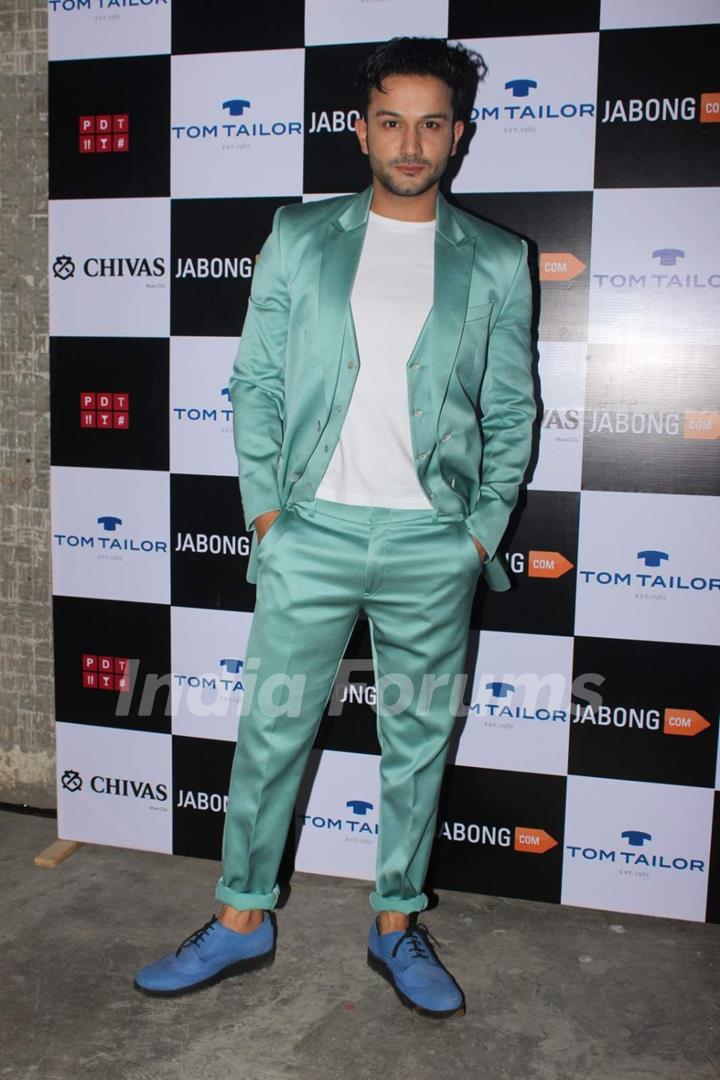 Sahil Salathia poses for the media at Tom Tailor and Jabong Bash